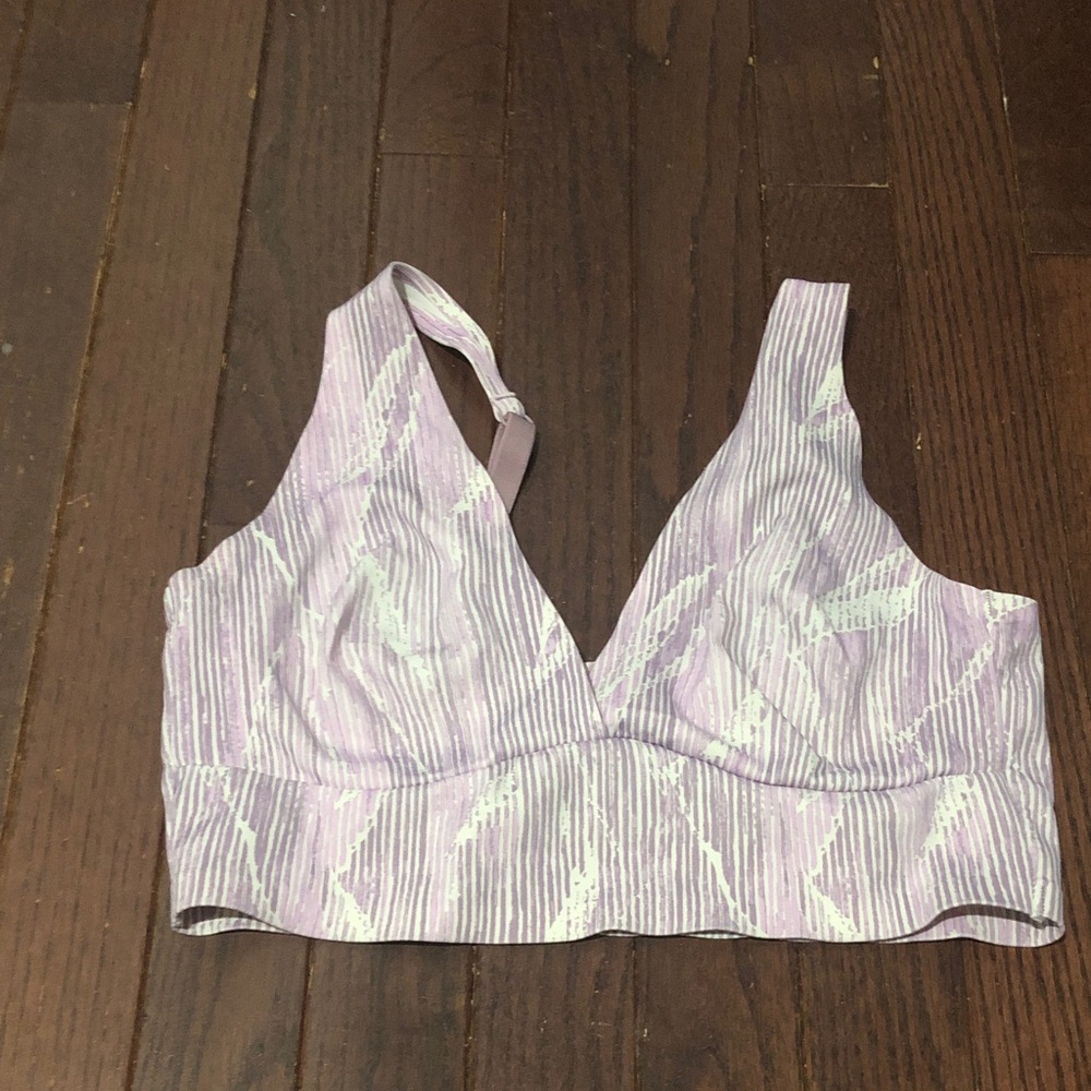 Auden Lilac and Mint Abstract Bralette